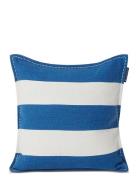 Block Stripe Printed Recycled Cotton Pillow Cover Home Textiles Cushio...