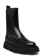 Moncalieri Black/Contrast Stitch Vacchetta Shoes Chelsea Boots Black A...