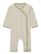 Wholesuit Y/D Stripe Langærmet Body Green Fixoni