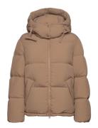 Short Down Jacket Foret Jakke Beige GANT