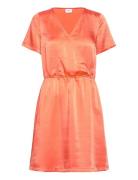 Dinnesz Ss Dress Kort Kjole Orange Saint Tropez