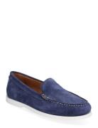Merton Suede Venetian Loafer Loafers Flade Sko Blue Polo Ralph Lauren