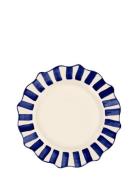 Blue Scalloped Dinner Plate Home Tableware Plates Dinner Plates Blue A...