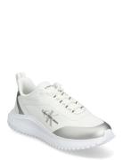 Eva Runner Low Lace Mix Ml Wn Low-top Sneakers White Calvin Klein