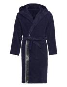 Unisex Woven Bathrobe Morgenkåbe Badekåbe Navy Emporio Armani