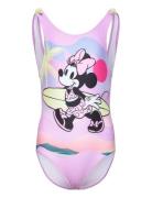 Swimsuit Badedragt Badetøj Purple Minnie Mouse