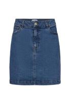 Nululu Short Denim Skirt Kort Nederdel Blue Nümph