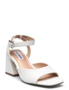 Glisten Sandal Sandal Med Hæl White Steve Madden