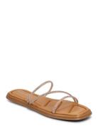 Selena Glam Sandal Flade Sandaler Beige Shoe The Bear