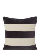 Block Striped Organic Cotton Velvet Pillow Cover Home Textiles Bedtext...