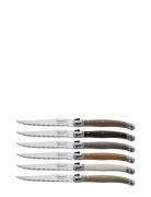 Steak Knives Laguiole Set 6 Home Tableware Cutlery Steak Cutlery Multi...