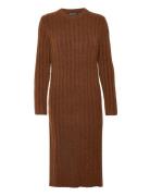 Slrakel Dress Ls Knælang Kjole Brown Soaked In Luxury