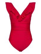 Agnescras Swimsuit Badedragt Badetøj Red Cras