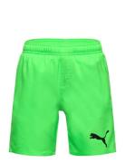 Puma Swim Boys Medium Length Shorts Badeshorts Green Puma Swim