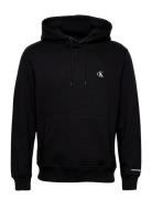 Ck Essential Regular Hoodie Tops Sweatshirts & Hoodies Hoodies Black C...
