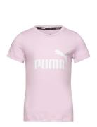 Ess Logo Tee G Sport T-Kortærmet Skjorte Pink PUMA