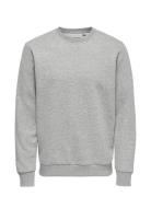 Onsceres Crew Neck Noos Tops Sweatshirts & Hoodies Sweatshirts Grey ON...