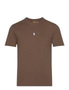 Custom Slim Fit Jersey Crewneck T-Shirt Tops T-Kortærmet Skjorte Brown...