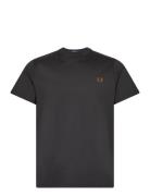 Crew Neck T-Shirt Tops T-Kortærmet Skjorte Grey Fred Perry