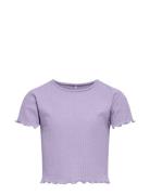 Kognella S/S O-Neck Top Noos Jrs Tops T-Kortærmet Skjorte Purple Kids ...