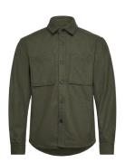 Sdtam Tops Overshirts Green Solid