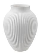 Knabstrup Vas H 27 Cm Ripple White Home Decoration Vases Big Vases Whi...