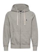 The Rl Fleece Hoodie Tops Sweatshirts & Hoodies Hoodies Grey Polo Ralp...