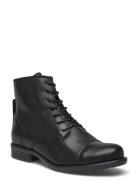 Biadanelle Leather Derby Boot Shoes Boots Ankle Boots Ankle Boots Flat...