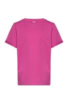 Pkria Ss Fold Up Solid Tee Tw Bc Tops T-Kortærmet Skjorte Pink Little ...