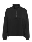 Black Comfy Half Zip Tops Sweatshirts & Hoodies Sweatshirts Black AIM'...