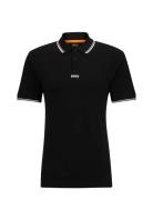 Pchup Tops Polos Short-sleeved Black BOSS