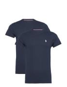 Uspa 2 Pack T-Shirt Cloud Men Tops T-Kortærmet Skjorte Navy U.S. Polo ...