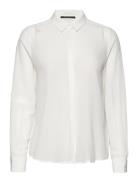 Lilliebbcorinna Silkshirt Tops Shirts Long-sleeved White Bruuns Bazaar