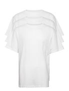 3 Pack Box Tee Tops T-Kortærmet Skjorte White Denim Project