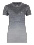 Seamless Ss Top Sport T-shirts & Tops Short-sleeved Grey Asics
