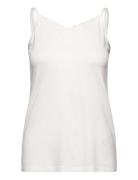 Top With Lace, Lenzing™ Ecovero™ Tops T-shirts & Tops Sleeveless White...