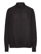 Mia Shirt Tops Shirts Long-sleeved Black Ahlvar Gallery