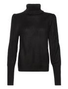 Vilou New Rollneck L/S Knit Top - Noos Tops Knitwear Turtleneck Black ...
