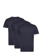 Slhaxel Ss O-Neck Tee 3 Pack Noos Tops T-Kortærmet Skjorte Navy Select...