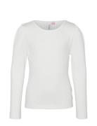 Vmlavender Ls Top Girl Noos Tops T-shirts Long-sleeved T-Skjorte White...