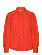 Yaskenora Ls Shirt S. Noos Tops Shirts Long-sleeved Orange YAS
