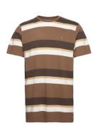 Bradley Cotton Tee Tops T-Kortærmet Skjorte Brown Clean Cut Copenhagen