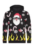 Dpx-Mas Burning Santa Hoodie Tops Sweatshirts & Hoodies Hoodies Black ...