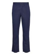 Straight Fit Linen-Cotton Pant Bottoms Trousers Chinos Blue Polo Ralph...