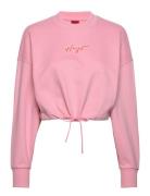 Delive Tops Sweatshirts & Hoodies Sweatshirts Pink HUGO