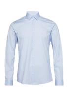 Poplin Stretch Slim Shirt Tops Shirts Business Blue Calvin Klein