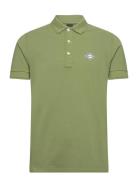 Polo Regular Tops Polos Short-sleeved Khaki Green Replay