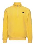 Towelling Funnel Sweat Tops Sweatshirts & Hoodies Sweatshirts Yellow P...