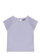 Top Lace Tops T-Kortærmet Skjorte Purple Creamie
