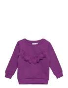 Nmfnasja Ls Swe Bru Pb Tops Sweatshirts & Hoodies Sweatshirts Purple N...